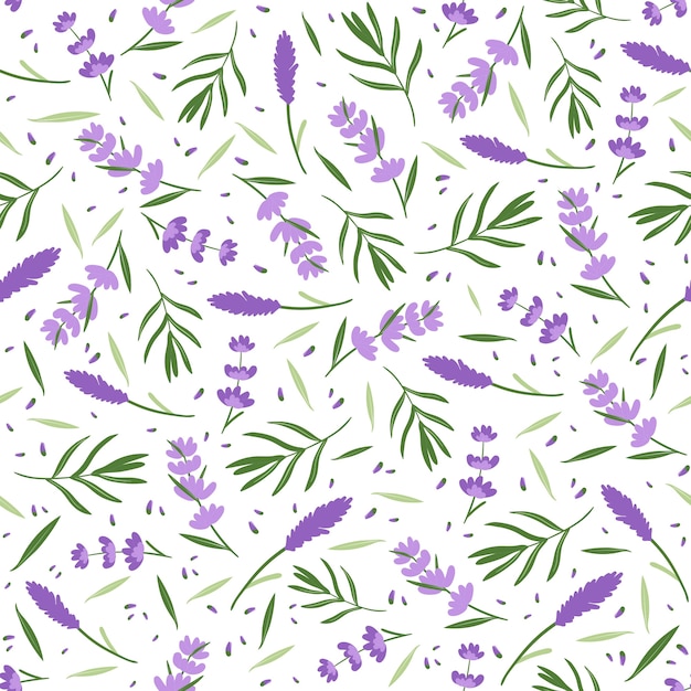 Flat small flowers pattern