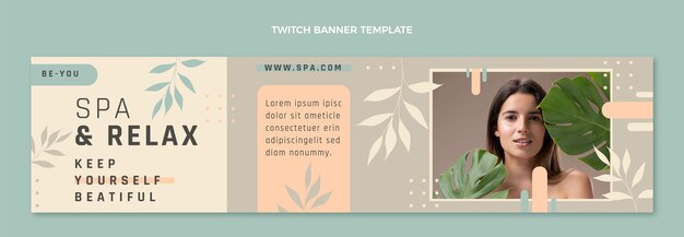 Flat spa twitch banner