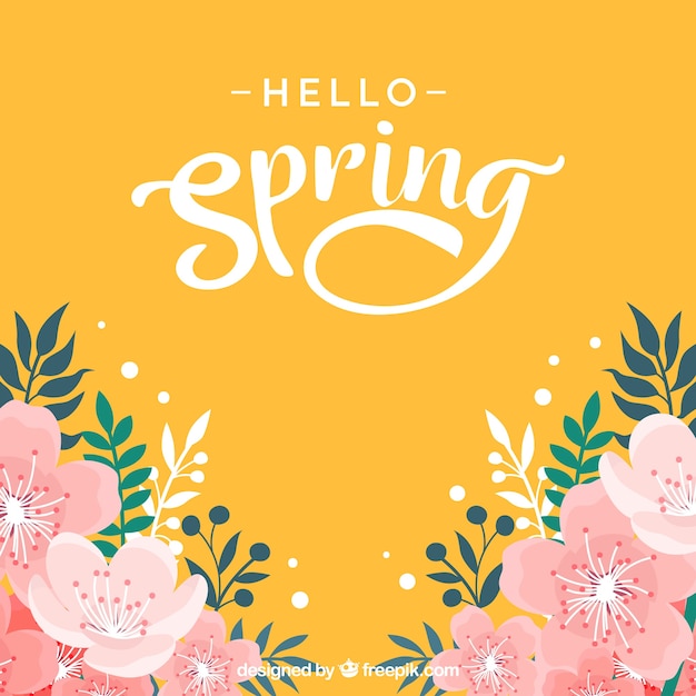 Flat spring background