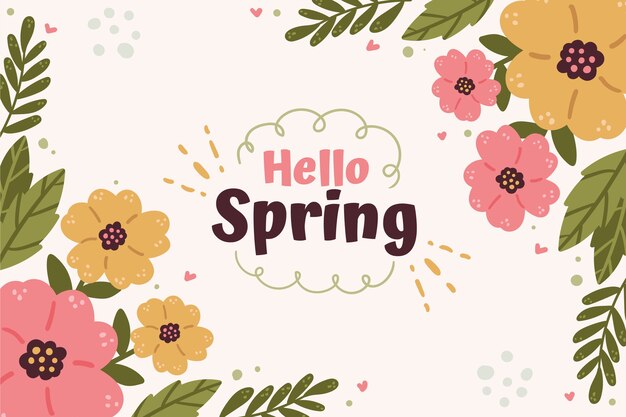 Flat spring background