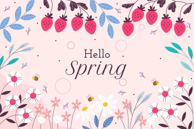 Flat spring background