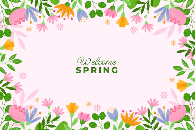 Flat spring background