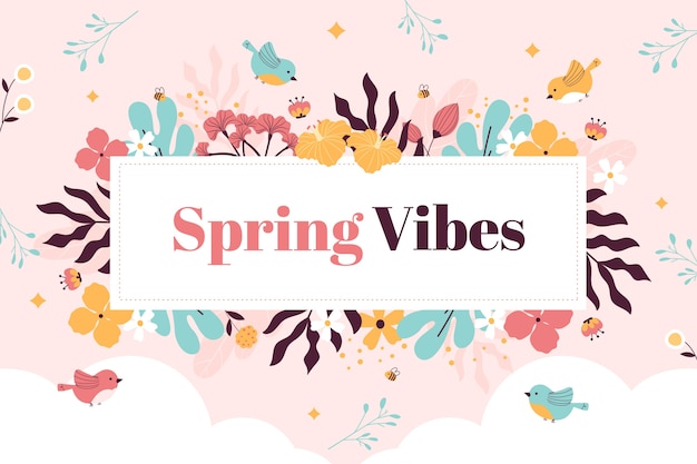 Flat spring background