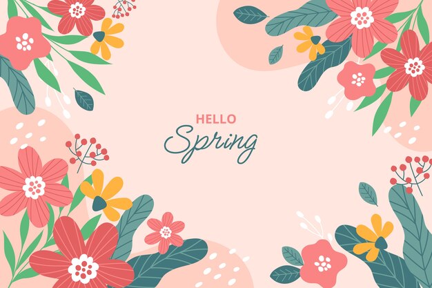 Flat spring background