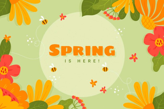 Flat spring background