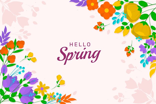 Flat spring background