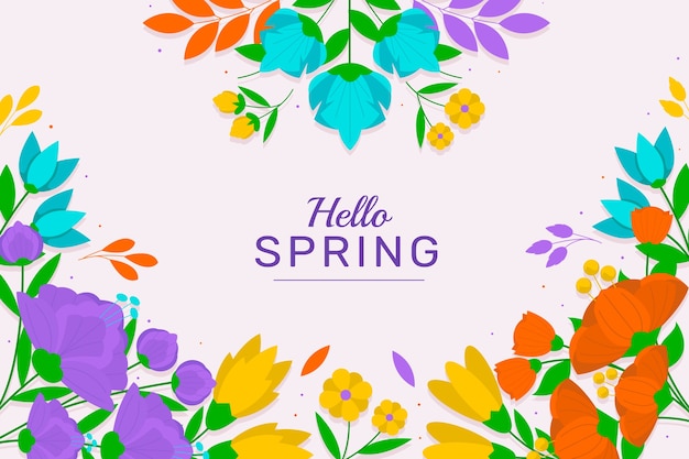 Flat spring background