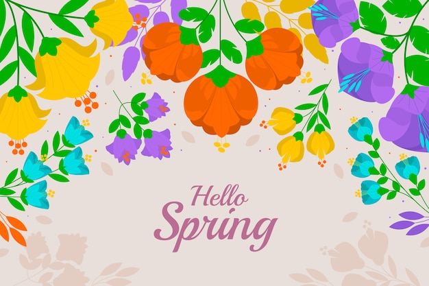 Flat spring background