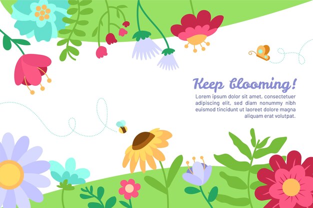 Flat spring background