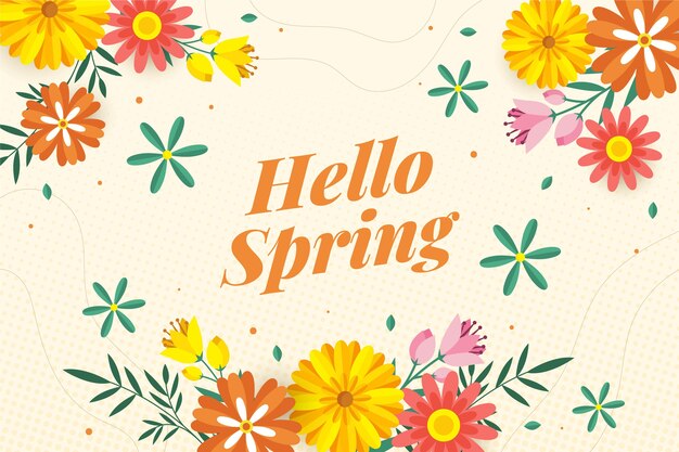 Flat spring background