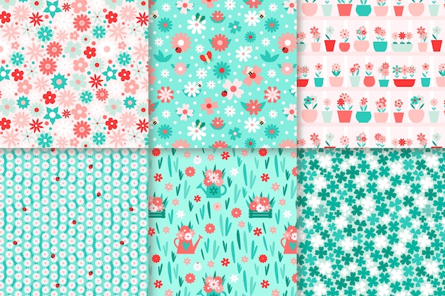 Flat spring pattern collection