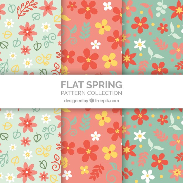 Flat spring patterns