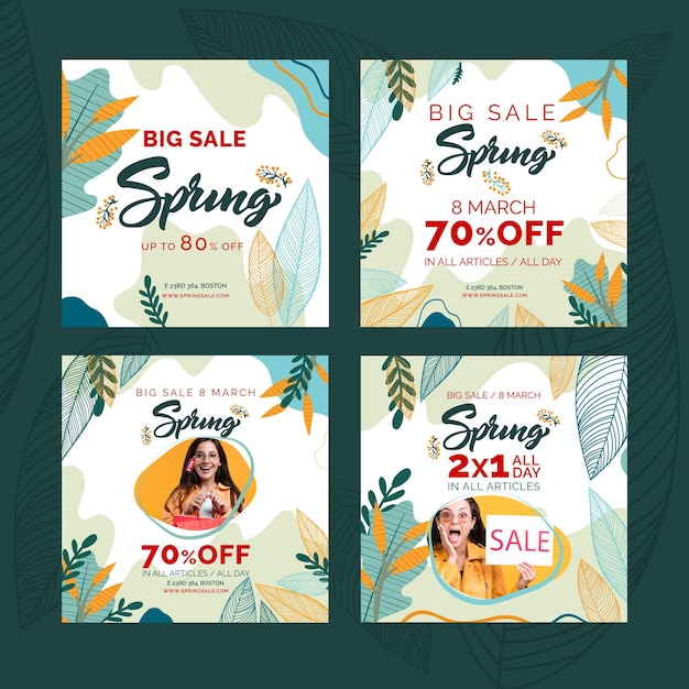 Flat spring sale instagram posts