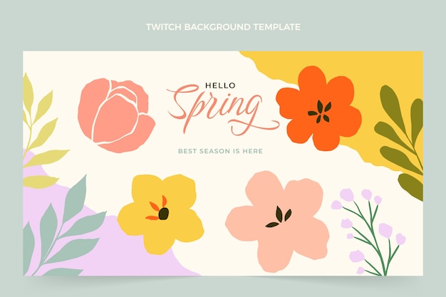 Flat spring twitch background