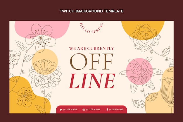 Flat spring twitch background