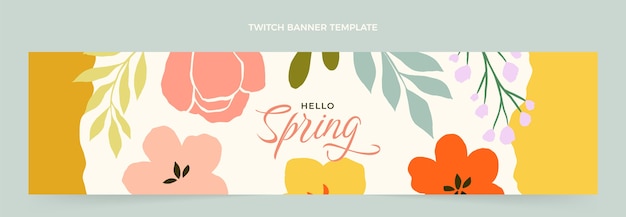 Flat spring twitch banner