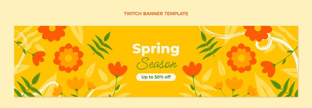 Flat spring twitch banner