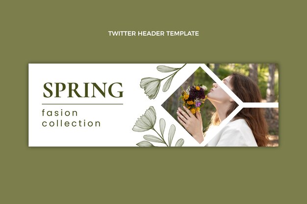 Flat spring twitter header