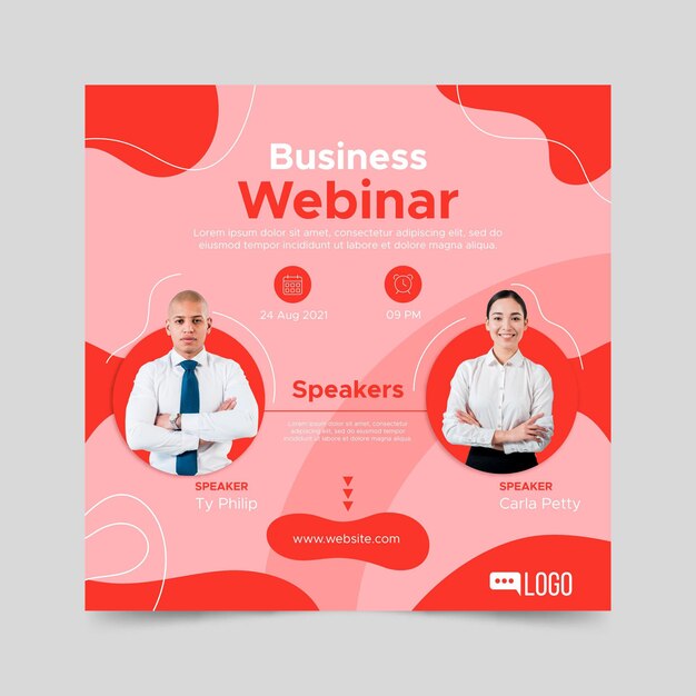 Flat squared flyer business webinar