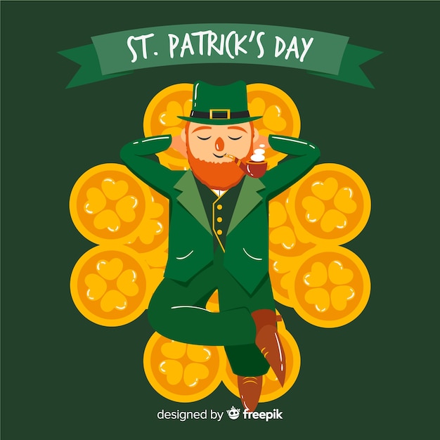 Free Vector flat st. patrick's day background