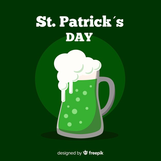 Flat st. patrick's day background