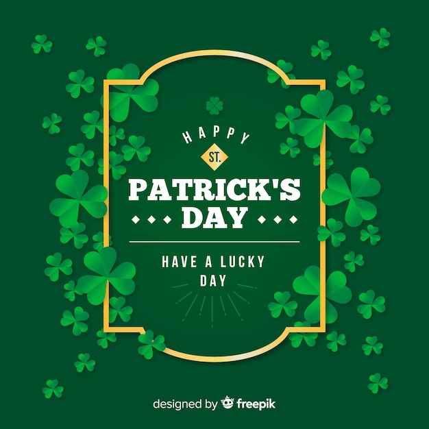 Free Vector flat st. patrick's day background