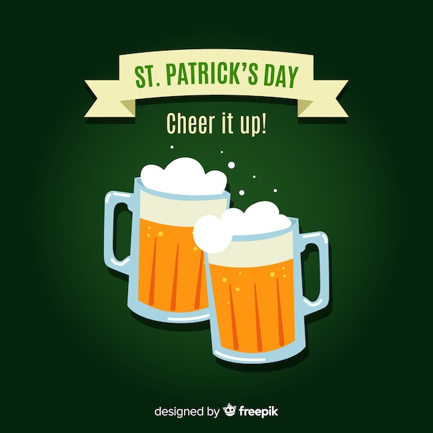 Free Vector flat st. patrick's day background