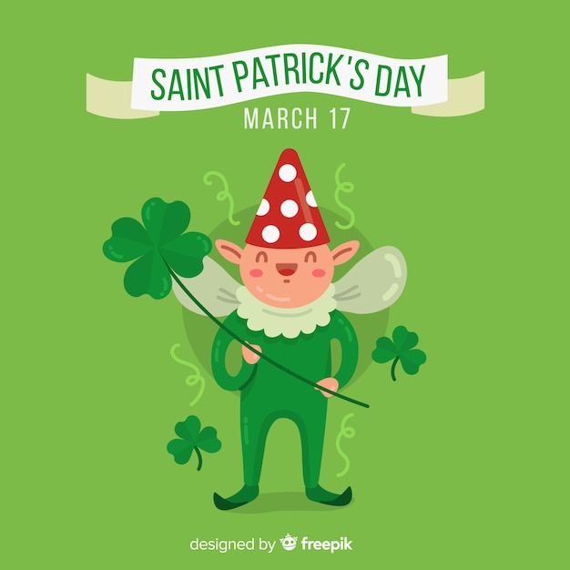 Free Vector flat st. patrick's day background