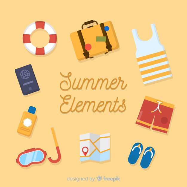 Flat summer element collection