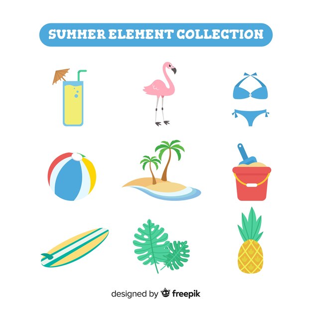 Flat summer element collection