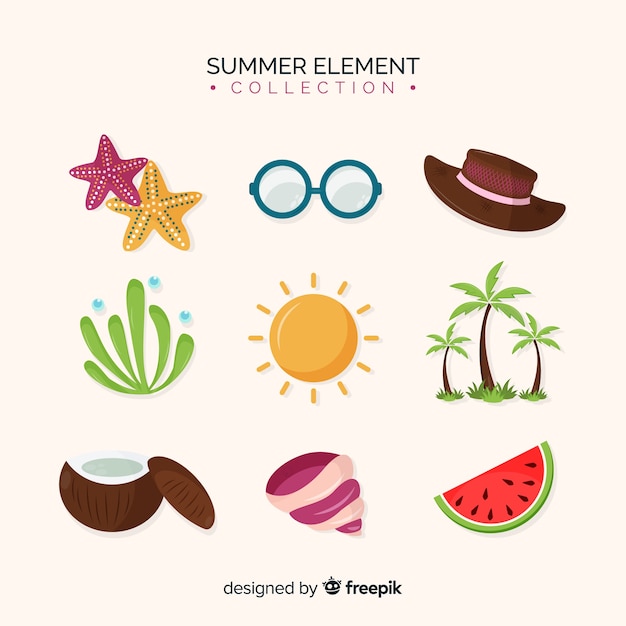 Flat summer element collection