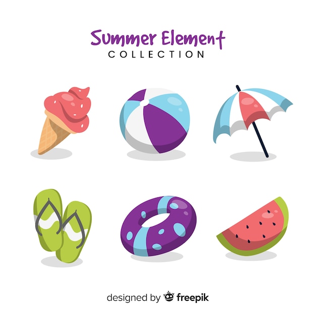 Flat summer element collection