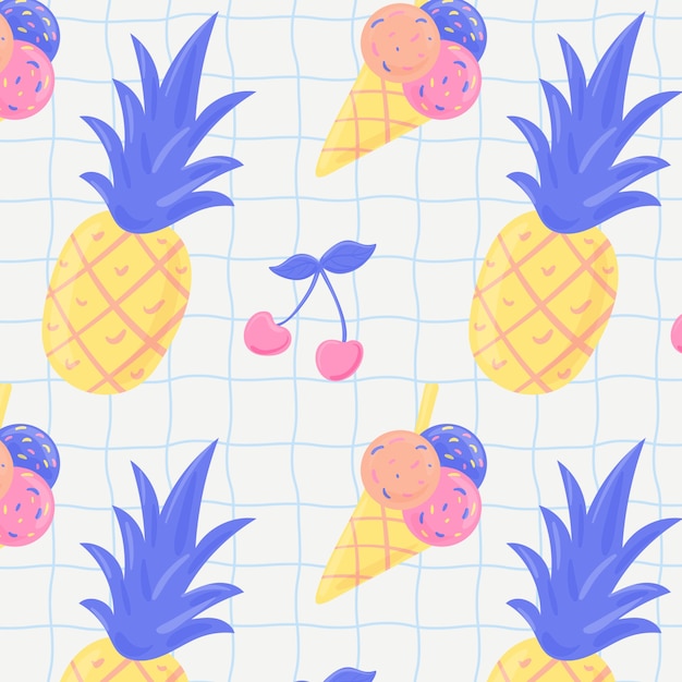 Free Vector flat summer pattern design