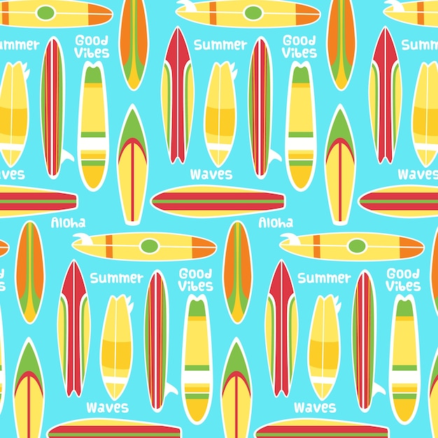 Flat summer pattern design