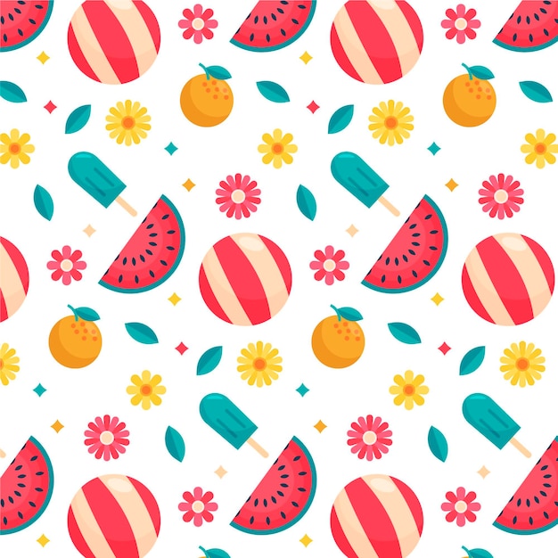 Flat summer pattern