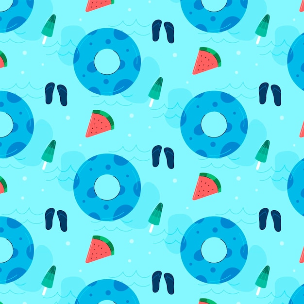 Free Vector flat summer pattern