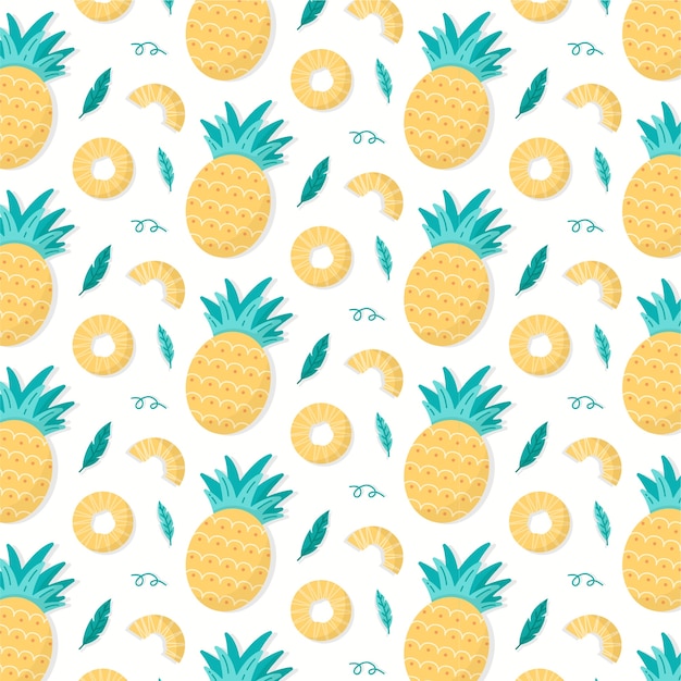 Flat summer season pastel pattern design