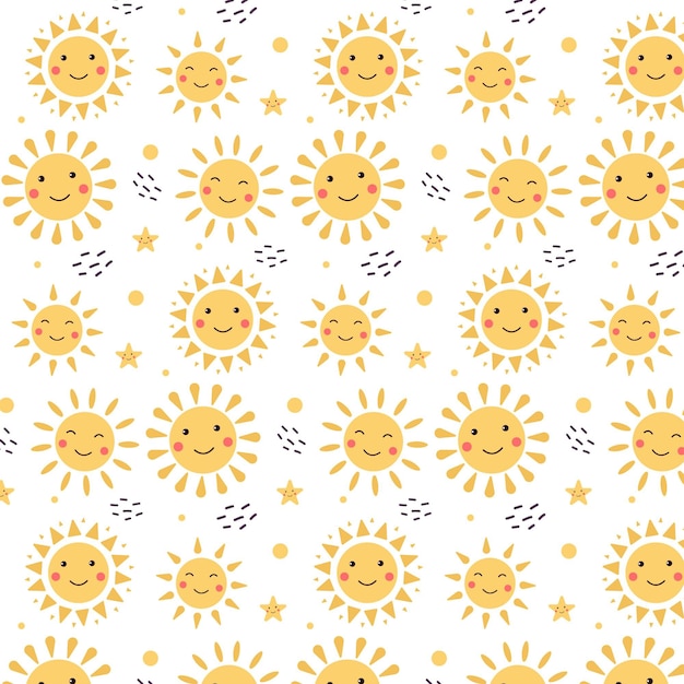 Flat sun pattern