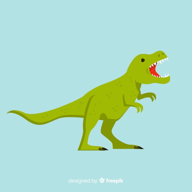 Flat t-rex background