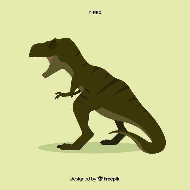 Flat t-rex background