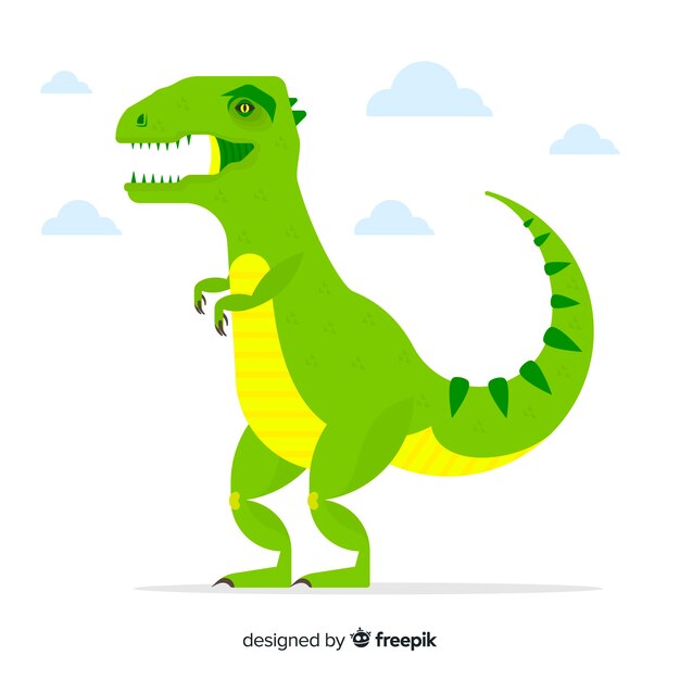 Flat t-rex background