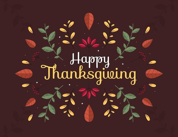 Free vector flat thanksgiving background