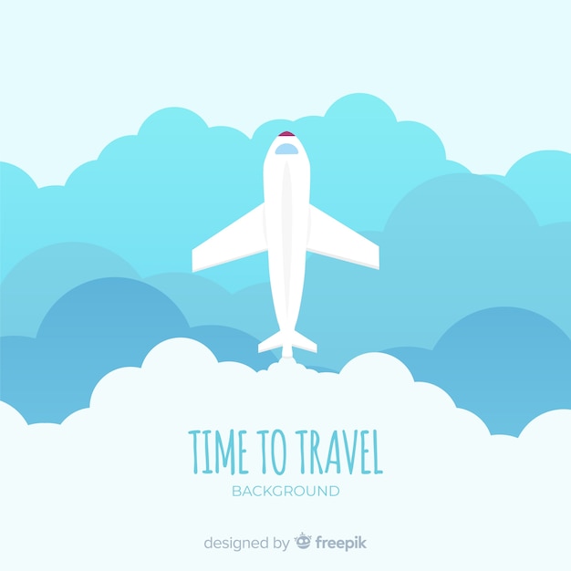 Free Vector flat travel background