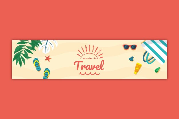 Flat travel header