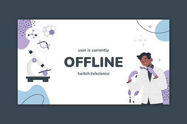 Flat twitch background for science research