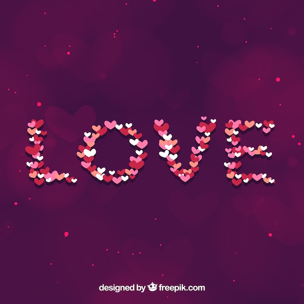 Free vector flat valentine's day background