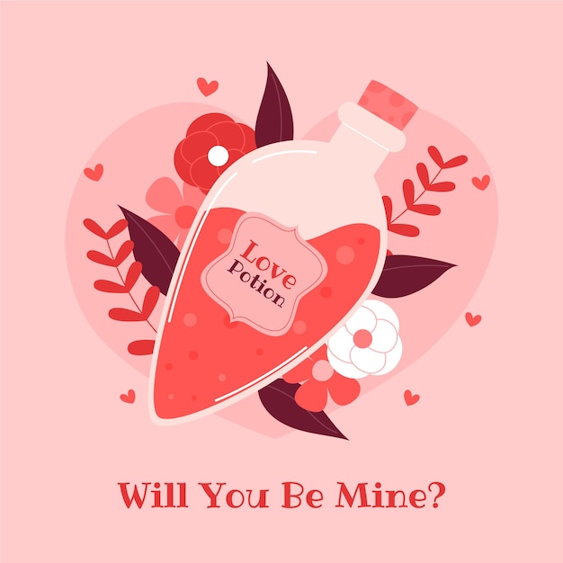 Free Vector flat valentines day illustration