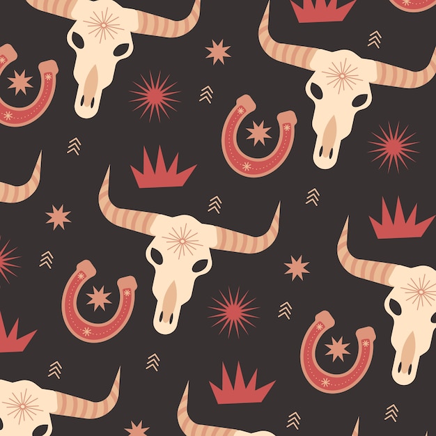 Flat western pattern