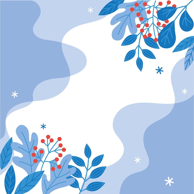 Free Vector flat winter background