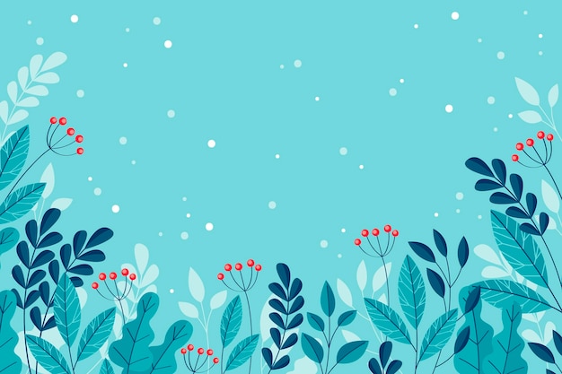 Free Vector flat winter background